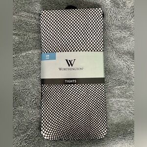 Worthington Black Fishnet Tights. Size S/M.